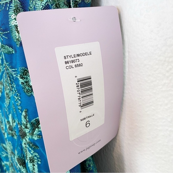 JS Collections Women's Fiona Knee Length Dress Cobalt Kelly Green - Picture 6 of 6